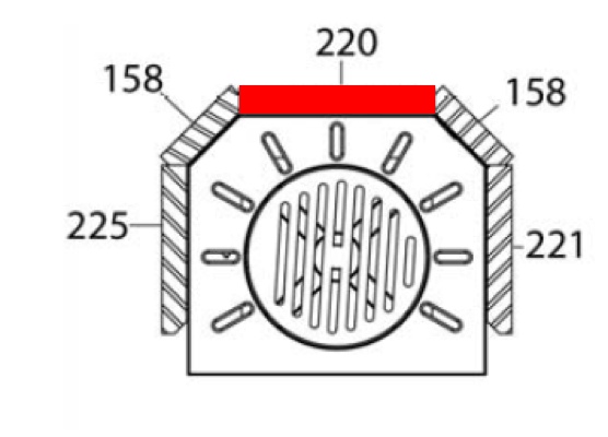 Haas+Sohn Hasvik 231.17 Rückwandstein Feuerraumstein