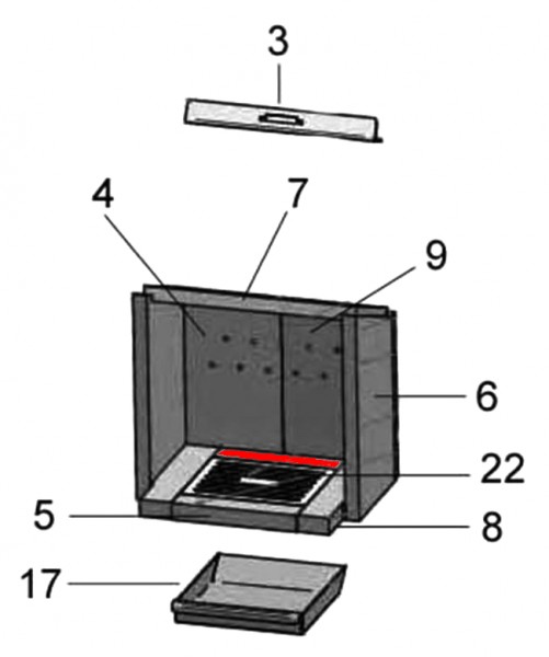 Justus Kolosseo Soft Bodenstein hinten Vermiculitestein