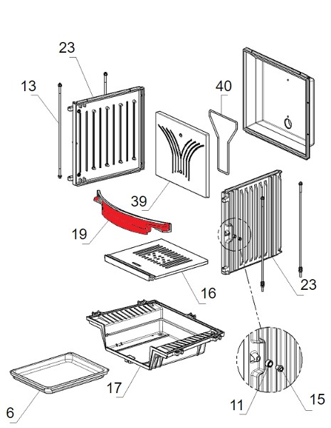 La Nordica Focolare 70 Tondo Stehrost C