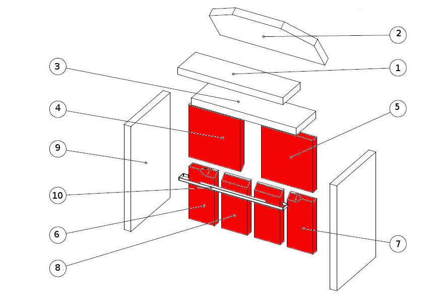 Wamsler Opus Revêtement du foyer kit