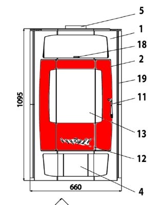 Haas+Sohn Bergamo 267.17 Feuerraumtür