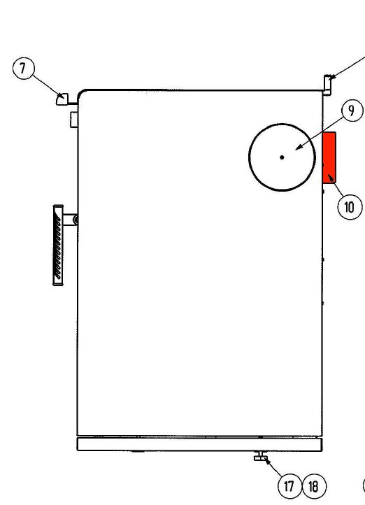 Wamsler W1-50 raccordement des gaz d'échappement 