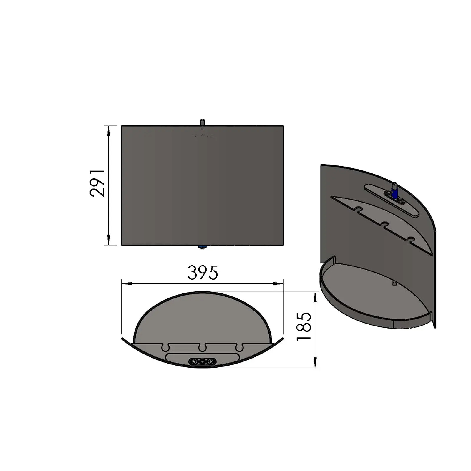 Termatech TT20RS Holzfachtür schwarz