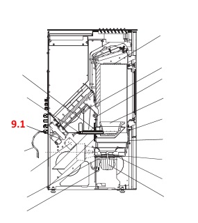 Wodtke Ray air+ Schneckenmotor Motor mit Getriebe für die Förderschnecke