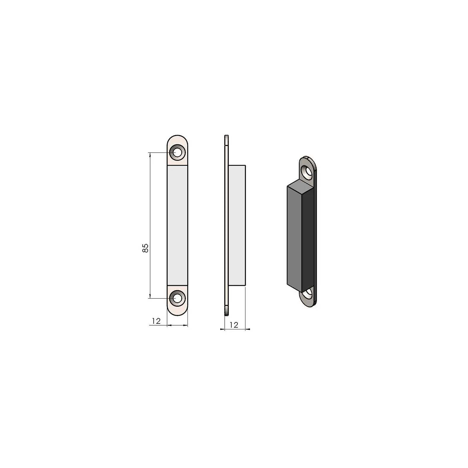 Termatech TT44 Feuerraumtür Magnet