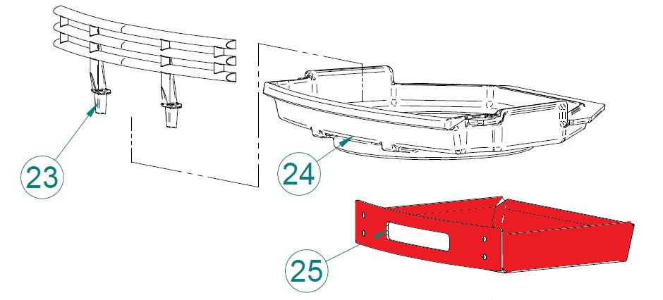 Contura 750 Aschekasten schwarz