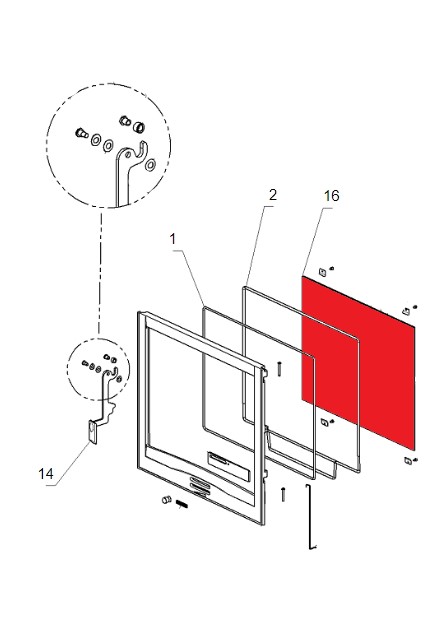 La Nordica Focolare 70 Piano Sichtscheibe C