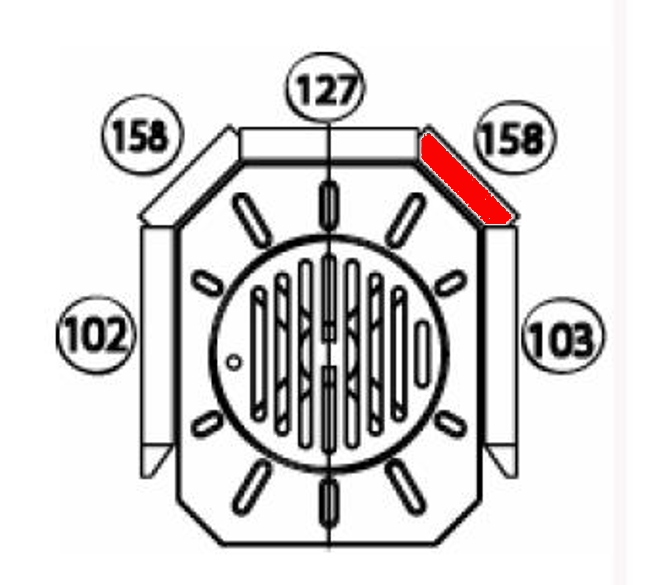 Haas+Sohn Tampere 262.15 Seitenstein rechts hinten Feuerraumstein