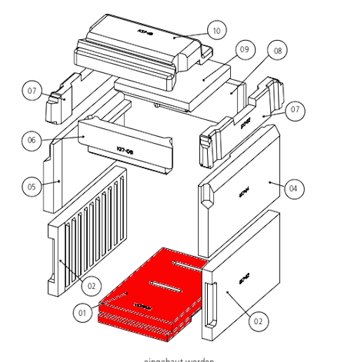 Leda Rubin K17 Bodenstein Feuerraumstein