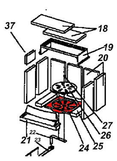 Austroflamm Wega II Rostlager B