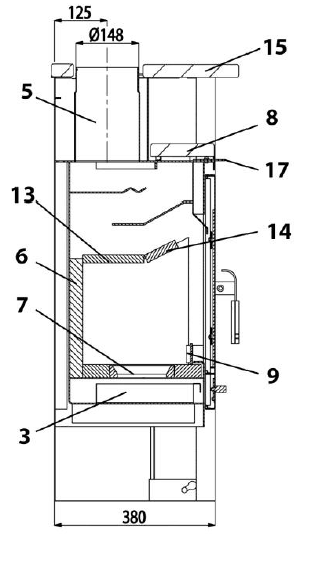 Haas+Sohn Vercellio 275.15 Zugumlenkung hinten Prallplatte