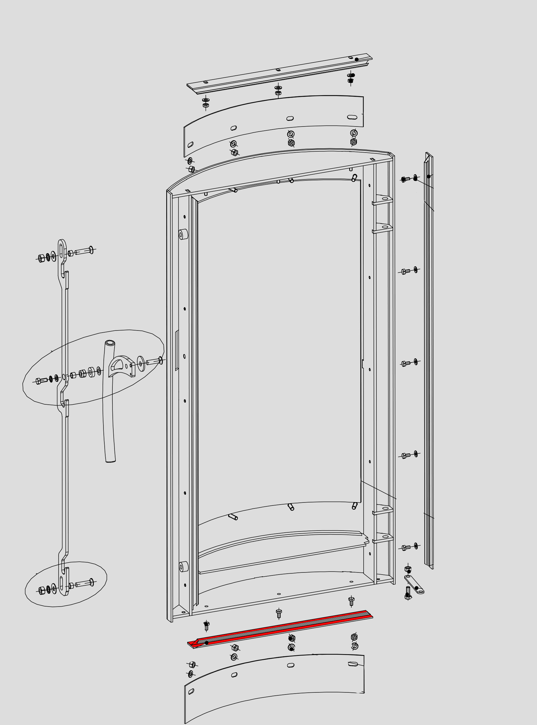 Romotop Busto Scheibenhalter unten