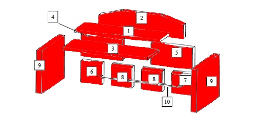 Wamsler Gala Feuerraumauskleidung Brennraumauskleidung