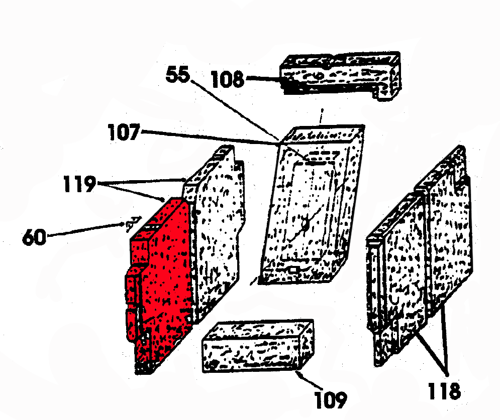 Wamsler K132 Seitenstein links vorne