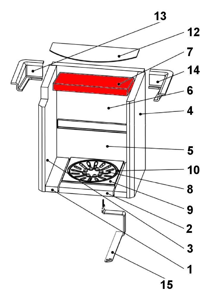 Drooff Malgrade Zugumlenkung unten Prallplatte