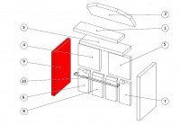 Wamsler Plasma Seitenstein links Brennraumstein 