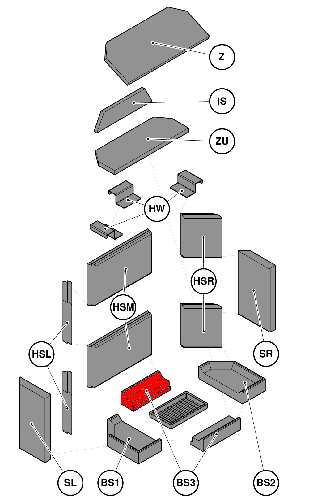 Haas+Sohn Genf II Bodenstein hinten Feuerraumstein