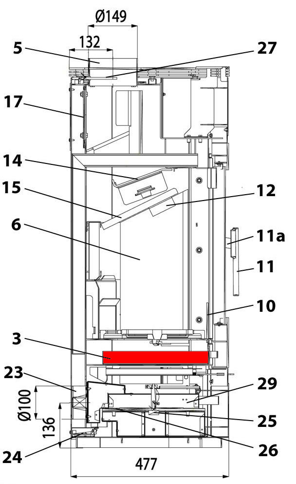 Haas+Sohn I 3020 bac à cendres