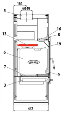 Haas+Sohn Vestre 268.17 Zugumlenkung Prallplatte