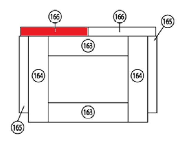 Haas+Sohn Vaasa 1 274.15 Rückwandstein links Feuerraumstein