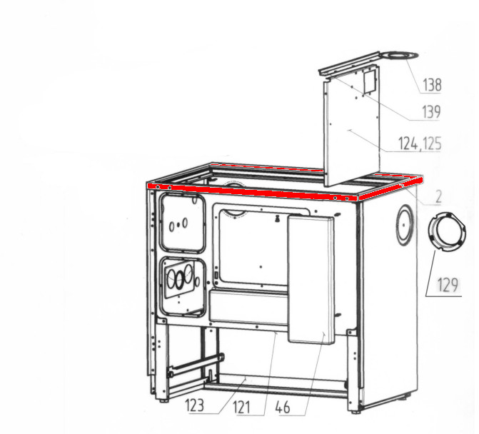 Wamsler K138 Herdrahmen