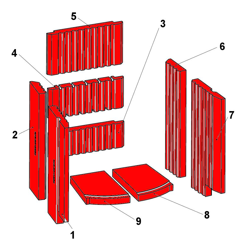 Leda Madura 101 Feuerraumauskleidung B