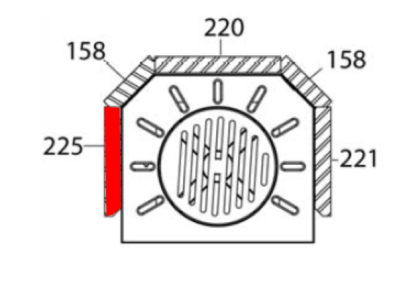 Haas+Sohn Nordal 249.17 Seitenstein links vorne Feuerraumstein