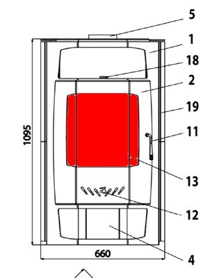 Haas+Sohn Bergamo 267.17 vitre de la porte