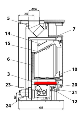 Haas+Sohn Breisgau 172.17 Aschekasten