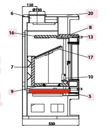 Haas+Sohn Grado 252.17 bac à cendres