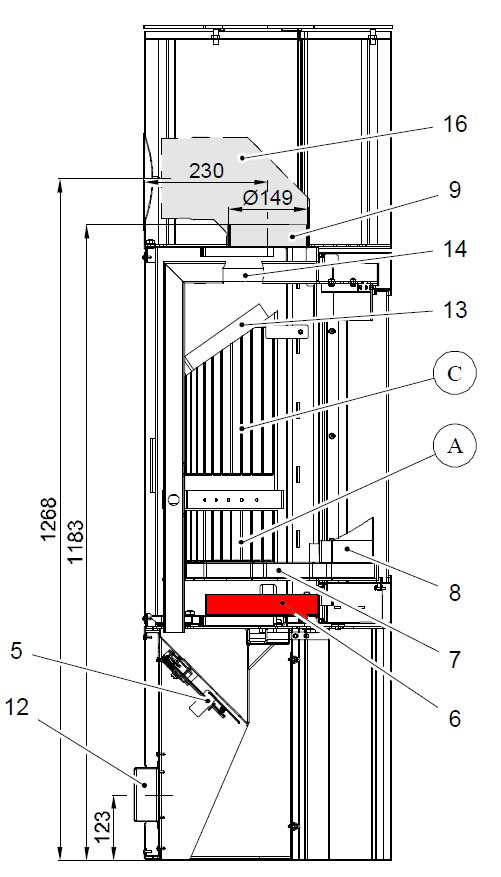 Haas+Sohn Kalius II 286.12 Aschekasten