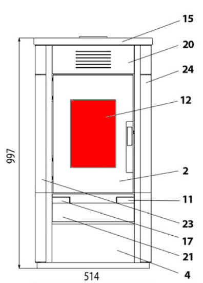 Haas+Sohn Javus 201.14 Sichtscheibe