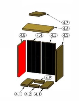 Oranier Astra 7 Seitenstein links Vermiculitestein