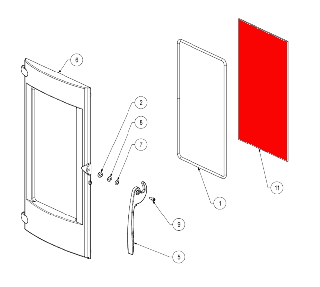 Supra HF 6901 WK Sichtscheibe Schauglas