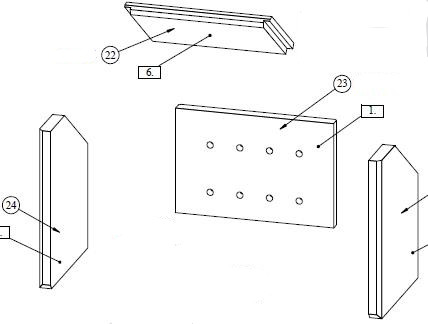 Fireplace Capua Feuerraumauskleidung Brennraumauskleidung