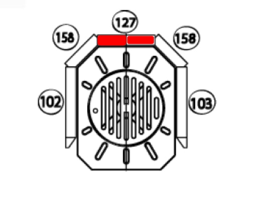 Haas+Sohn Trient 262.15 Rückwandstein Feuerraumstein