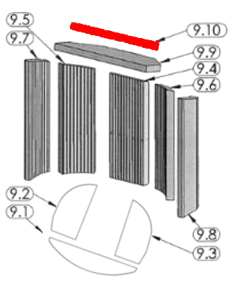 Oranier Typ 4654-6 Déflecteur en haut C 