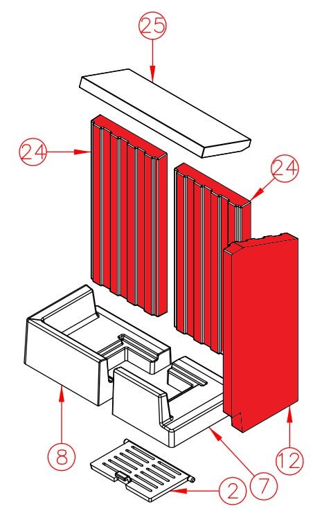 Spartherm Varia 2L-50h Seitenstein Set