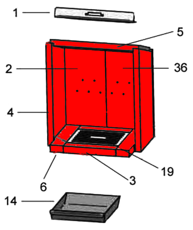 Justus Reno Soft Feuerraumauskleidung B Brennraumsteine