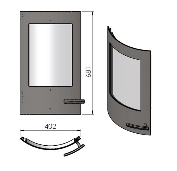 Termatech TT20 Tür schwarz