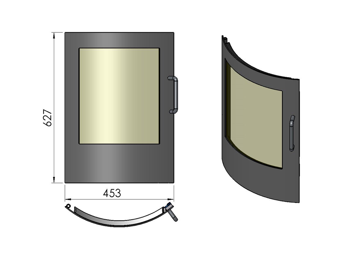 Termatech TT10 Tür schwarz