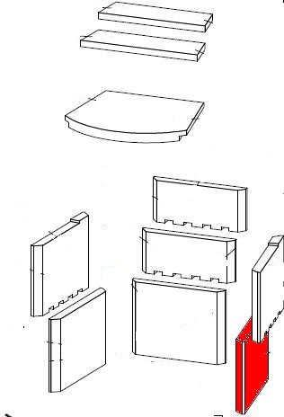Fireplace Korfu Seitenstein rechts unten Brennraumstein