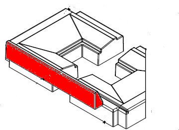 Spartherm Mini S-FDh-57 Holzfänger vorne Brennraumstein