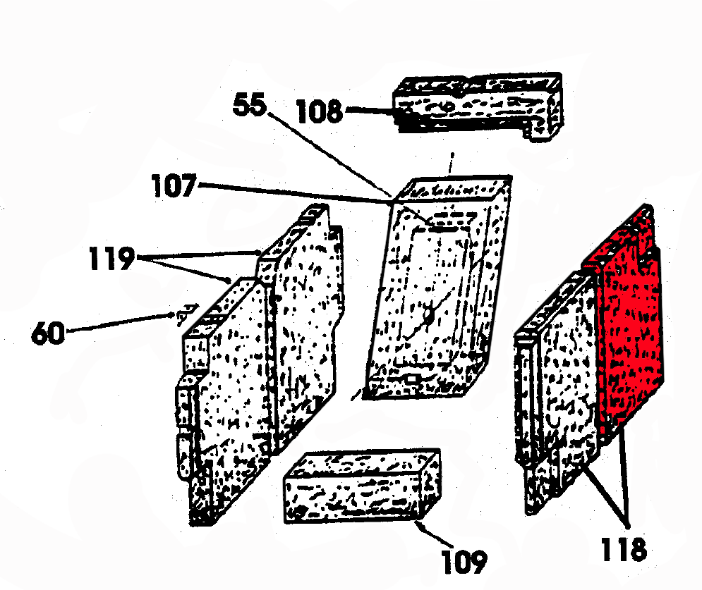 Wamsler K132 Seitenstein rechts hinten