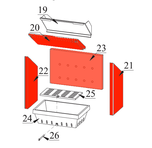 Fireplace Passat Novo Feuerraumauskleidung Brennraumauskleidung