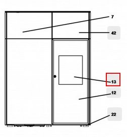 Haas+Sohn Catania RLU 441.08 Sichtscheibe innen